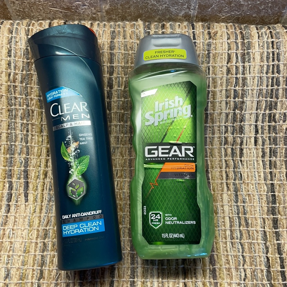 Men’s Grooming set Irish Spring/Clear Men